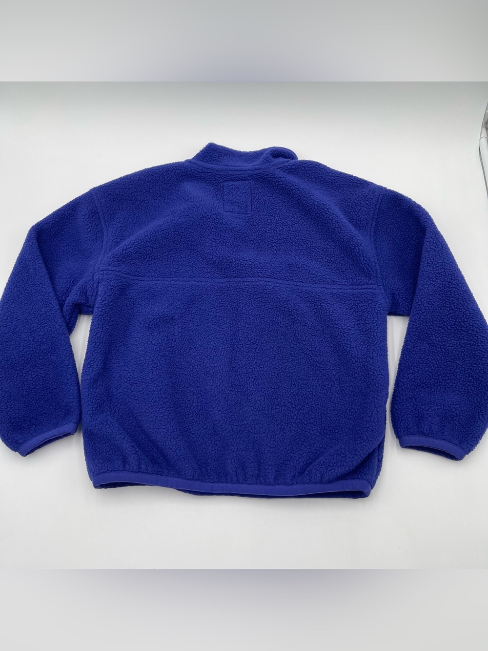 GAP Kids Arctic Fleece 1/4 Snap Pullover in Cobalt Sz Small 6-7 Cozy Casual - Picture 4 of 9